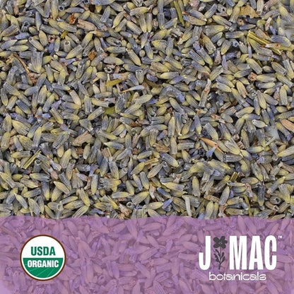 J MAC BOTANICALS, Organic Lavender Buds (16 oz, 1 Pound Bag) Bulk, Dried Flowers, Flower