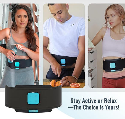 Slendertone Evolve Abs Trainer, EMS Training Device, Abdominal Muscle Trainer, Abdominal Trainer with 12 Programs and 100 Intensities, Portable Muscle Stimulator, for Abdomen Fitness Training