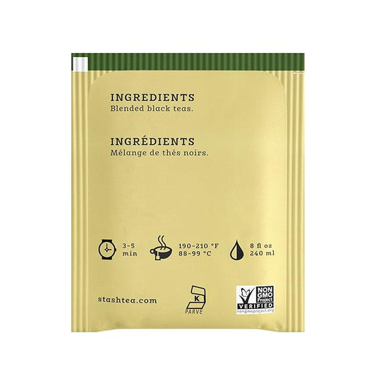 Stash Tea Super Irish Breakfast Black Tea, Box of 100 Tea Bags (Packaging May Vary)