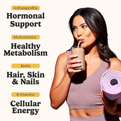 VitaHustle ONE Meal Replacement Shake - Plant Based Protein Powder by Kevin Hart - Vegan, Meal Replacement Powder with Superfoods, Vitamins, Adaptogens & Probiotics - Chocolate Flavor, 15 Servings