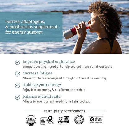 Organifi Red Juice - Energy Powder Reduces Afternoon Crashes and Boosts Digestion and Immune System, 90 Servings
