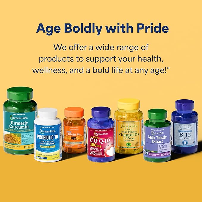 Puritan's Pride Berberine 500 mg, Dietary Supplement Support for Heart Health, Weight Loss, Support Blood Sugar and Cholesterol, 1 Month Supply, 60 Capsules