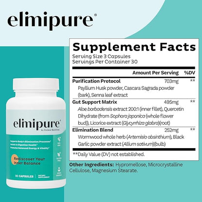Gut Cleanse & Restore Supplement: Natural & Effective Detox Cleanse Capsules | Fortify Your Microbiome | Effortless Morning Stools | Restore Your Gut from The Inside Out
