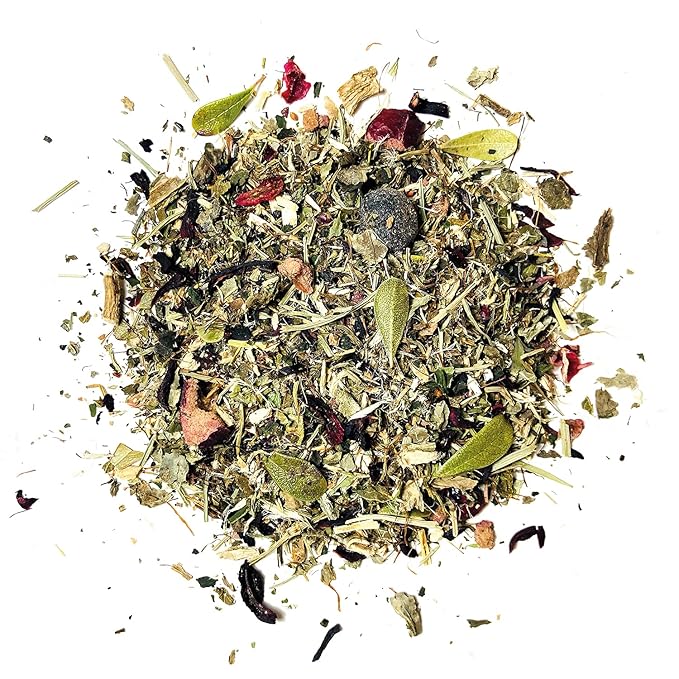 FunctionaliQi Flush Herbal Tea for Urinary Health - Marshmallow Root Milk Thistle Cornsilk and Goldenseal, Hibiscus Blend with Nettles, Cleansing Herbs and Cranberries (14 tea bags)