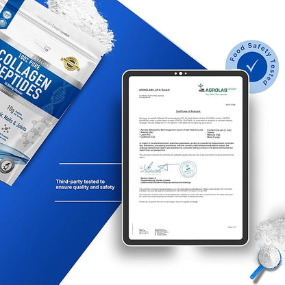 The Intelligent Health Hydrolyzed Collagen Peptides Powder, Grass Fed, High Protein, Unflavored, Gluten-Free, Paleo & Keto Friendly, 10g per Serving (2kg) Supports Skin, Hair, Nails, Joints, & Bones