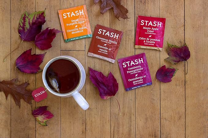 Stash Tea Cranberry Pomegranate Herbal Tea - Naturally Caffeine Free, Non-GMO Project Verified Premium Tea with No Artificial Ingredients, 100 Count (BULK PACKAGING)