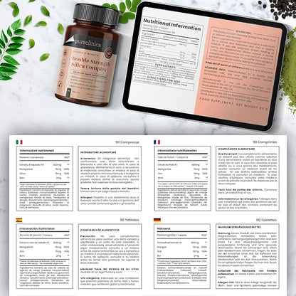 Double Strength Silica Complex – 18 Month Supply! (2000mg Horsetail Extract x 540 Tablets(6 Bottles of 90))