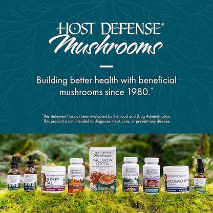 Host Defense Reishi Extract - Heart & Immune Health Support Supplement - Mushroom Supplement to Support Energy & Vitality - Reishi Supplement to Aid Overall Well-Being - 2 fl oz (60 Servings)*