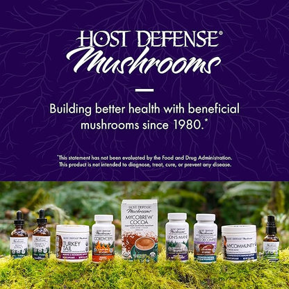 Host Defense Lion's Mane Powder - Brain Health Support Supplement - Mushroom Supplement to Support Focus & Memory Function - Immune & Nervous System Support Supplement - 7 oz (133 Servings)*